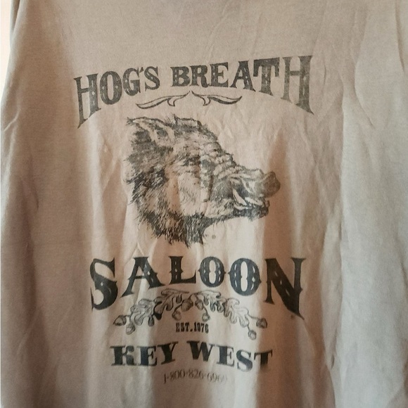Vtg 90's fruit of the loom hog breath saloon bar t shirt size mens xl - Picture 7 of 7